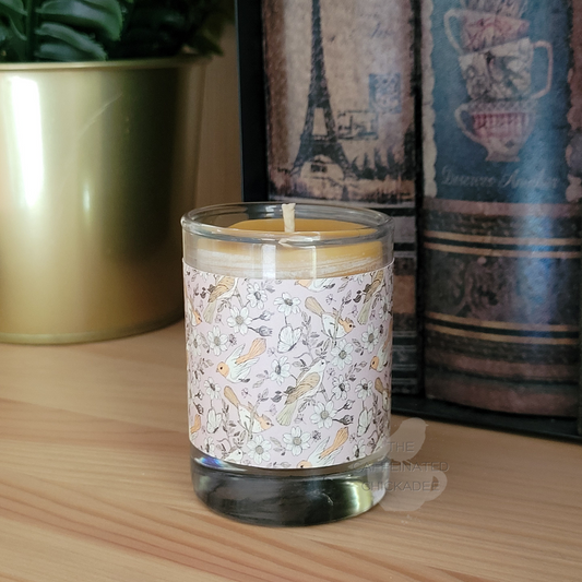Birds Votive - Beeswax Candle