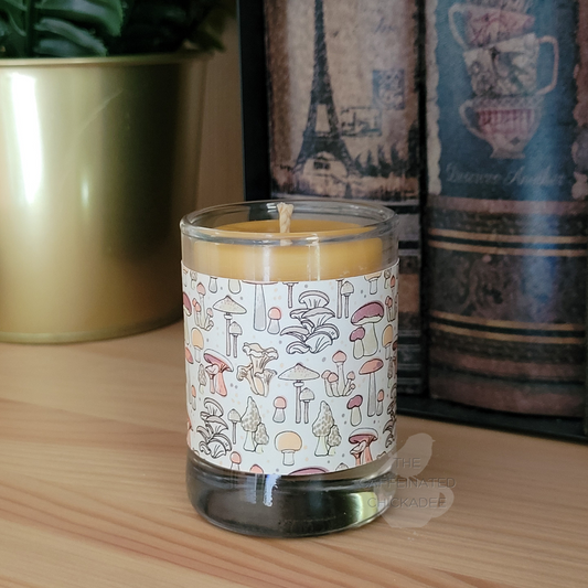 Mushrooms Votive - Beeswax Candle