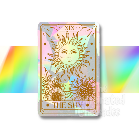 Sun Tarot Card - Rainbow Suncatcher Decal