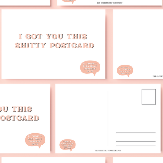 I Got You This Shitty Postcard - Postcard