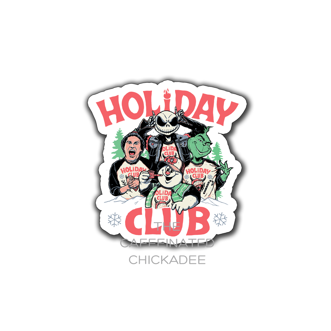 Christmas Holiday Club - Fridge Magnet