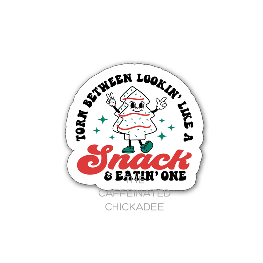 Christmas Snack - Vinyl Sticker