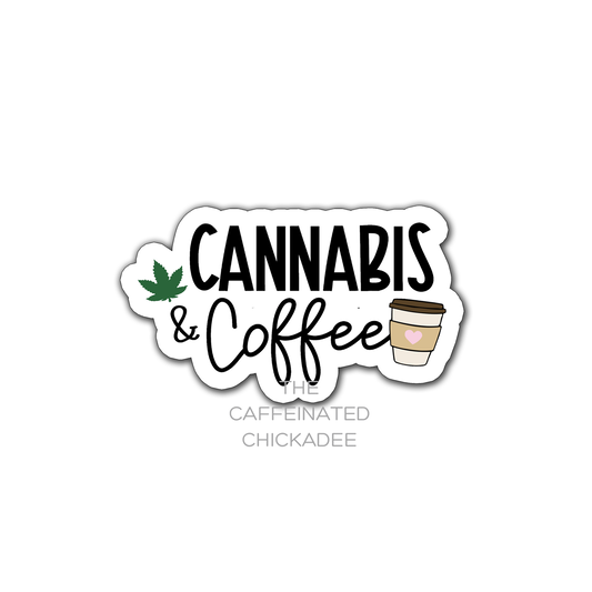 Cannabis and Coffee - Fridge Magnet