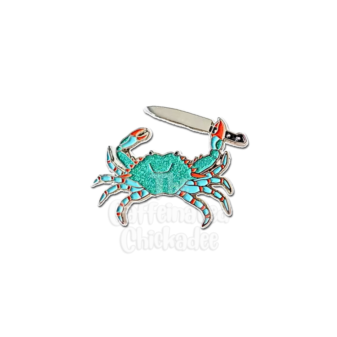 Crab Knife - Enamel Pin