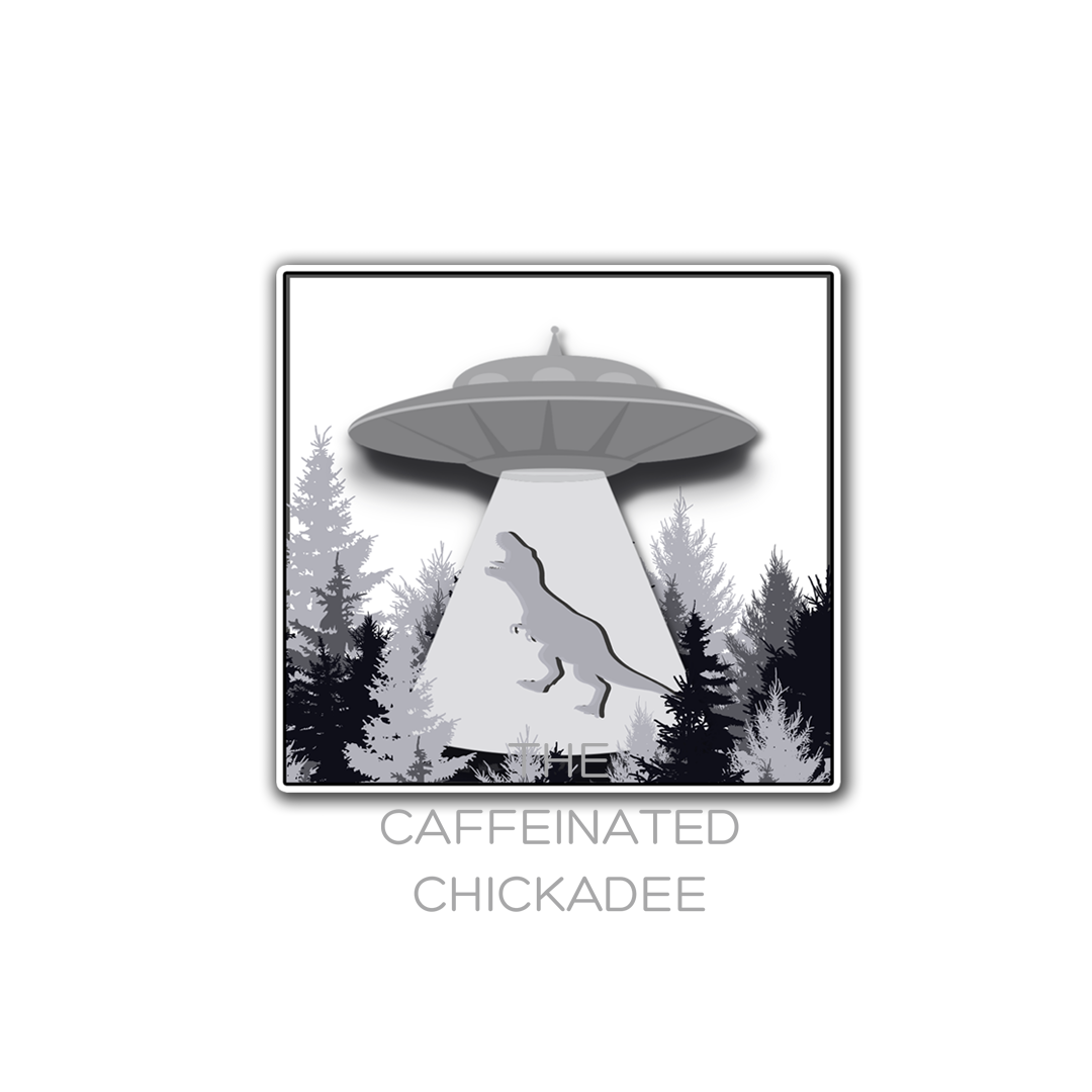 Dinosaur Abduction Forest - Fridge Magnet