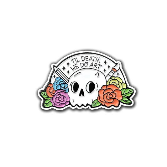 Til Death We Do Art - Enamel Pin